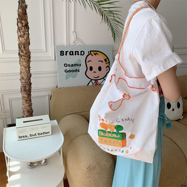 Kangaskassi Shopper Kukkaro HARMAA Gray