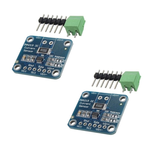 2 Stk INA219 I2C Interface Bi-Directional DC Sensor Strøm 2Pcs