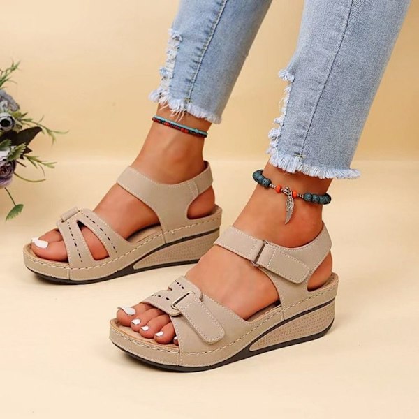 Slingback Shoes Sandaler BEIGE 38/UK 5 beige 38/UK 5