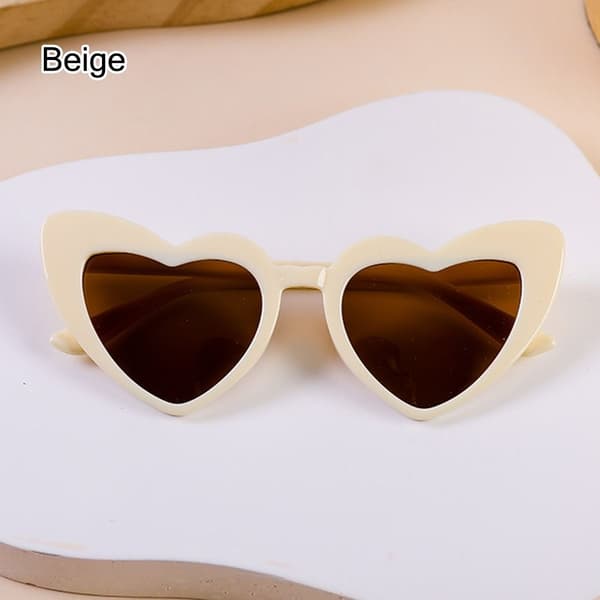 Hjerteformede solbriller til barn BEIGE BEIGE Beige