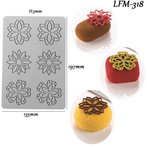 Bladkrans Kake Lace Mold 01 01 01