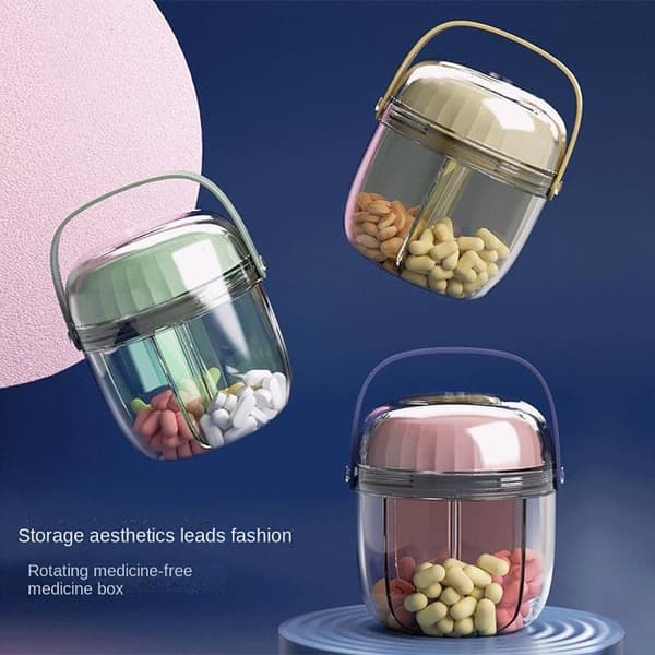 Pill Box Pill Organizer GRÅ gray