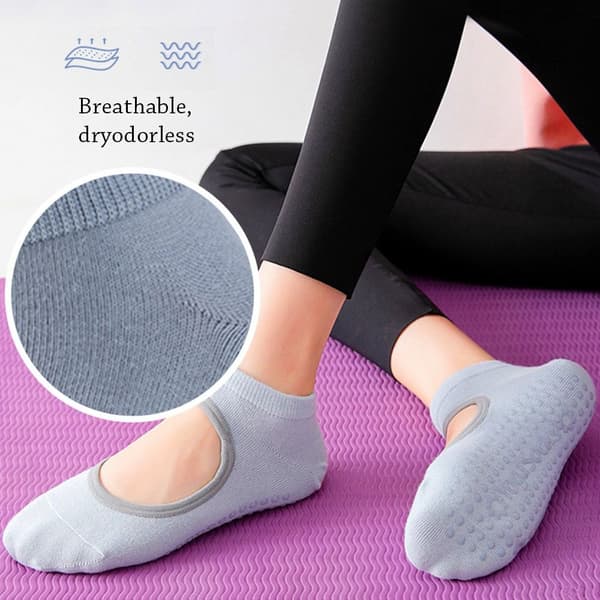Yogasockor Danssockor GRÅ Grey