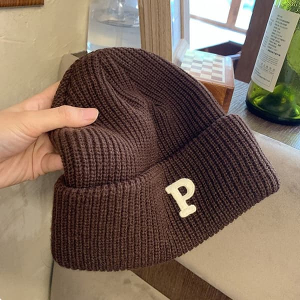 Fleece varm stickad mössa cap mössa GRÅ grey
