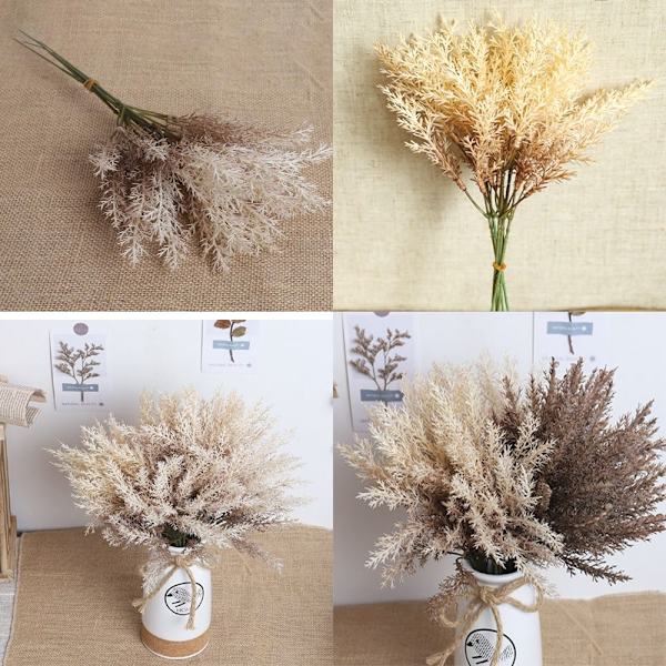2 Stk Hvede Halm Blomster Blomsterdekoration BRUN Brown