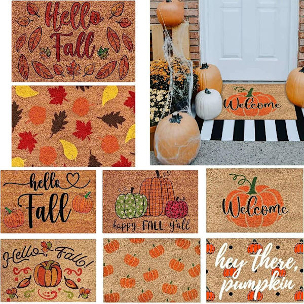 Happy Fall Dörrmatta Välkommen Dörrmatta DESIGN 8 DESIGN 8 Design 8