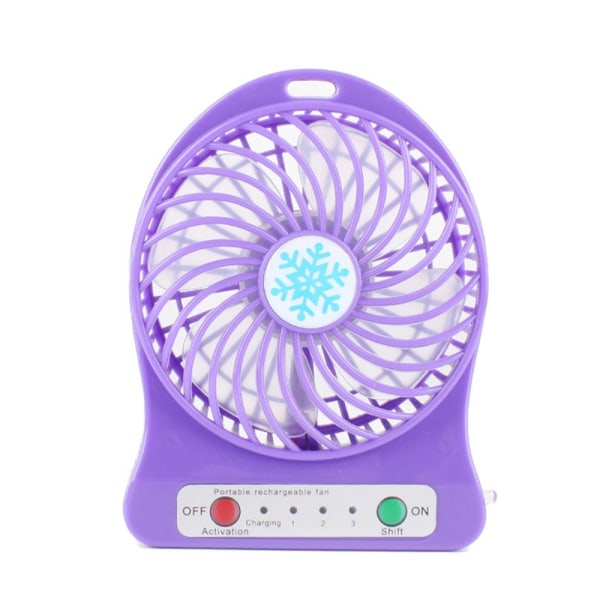 Genopladelig LED Light Fan BLÅ blue