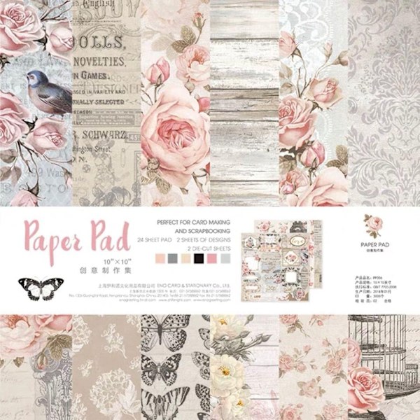 26 arkkia Floral Scrapbooking Paper Vintage Paper Pad