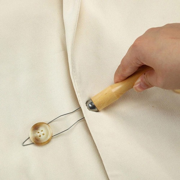4 kpl Button Hook Aids Helper Button Hook Auxiliary MUSTA Black Universal-Universal