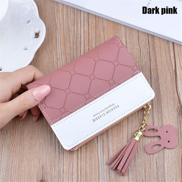 Korta plånböcker Plånbok MÖRKROSA dark pink