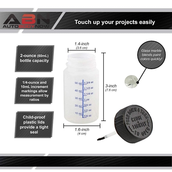 Touch Up Bottles Mal flasker med pensel