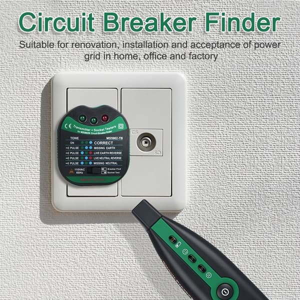 Automatisk kretsbryter Finner Sikring Socket Tester EU PLUG EU EU Plug