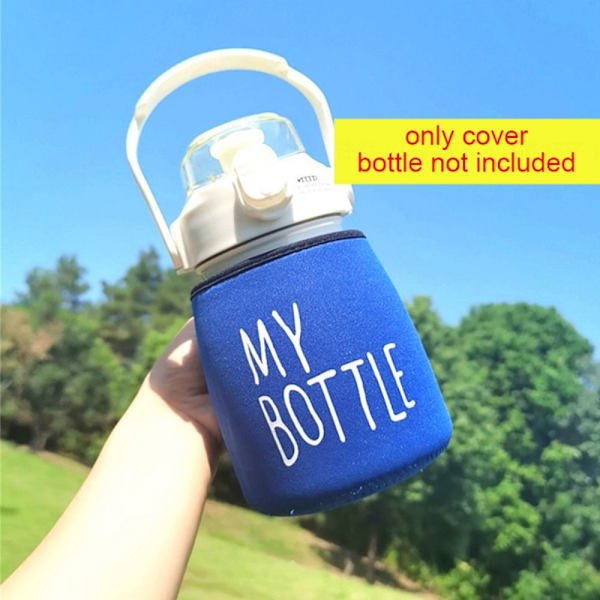 Vesipullon cover Vacuum Cup Sleeve SININEN ILMAN HIHNAA ILMAN blue without strap-without strap