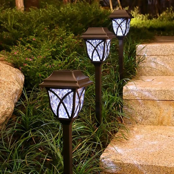 2stk LED Solar Lights Plenlampe HVIT LYS HVIT LYS White light