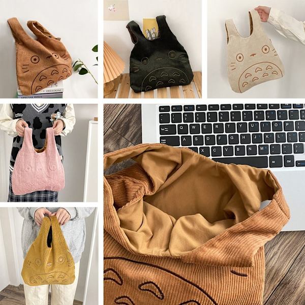 Sarjakuva Totoro-kirjonta BEIGE Beige