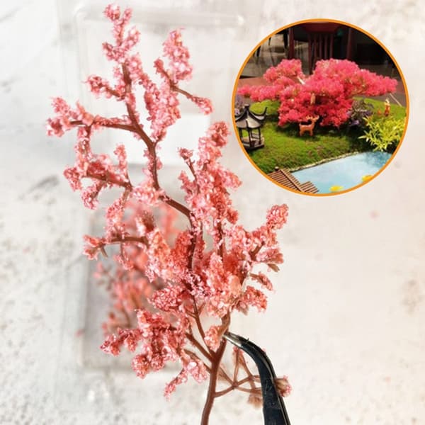 4 PCS Simulation Sakura Tree Branches Miniature Flower Twig
