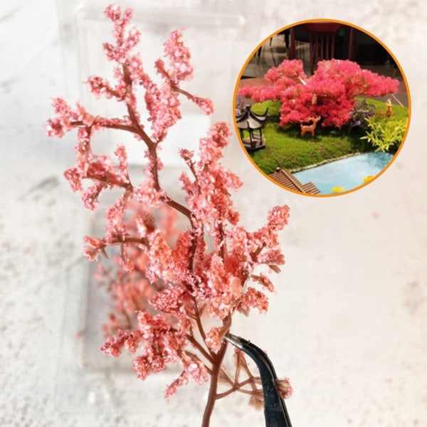 4 STK Simulering Sakura Trægrene Miniature Blomsterkvist