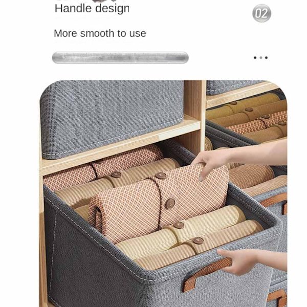 Klädförvaringslåda Underkläder Förvaringslåda KHAKI khaki