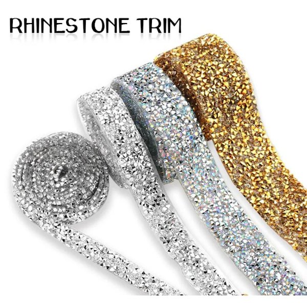 Strassikoristelukristalliteippi MULTICALOR 10MM LEVEYS 10MM LEVEYS multicolor 10mm width-10mm width