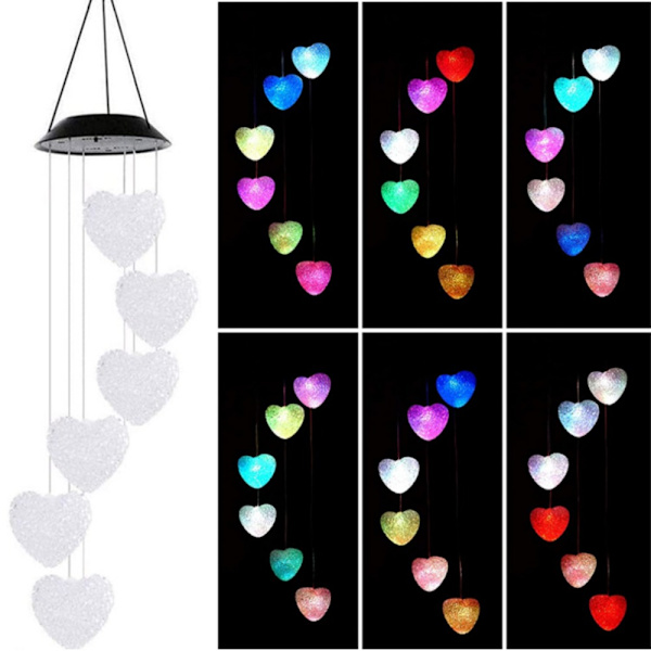 LED Wind Chime Solar Light 4 4 4