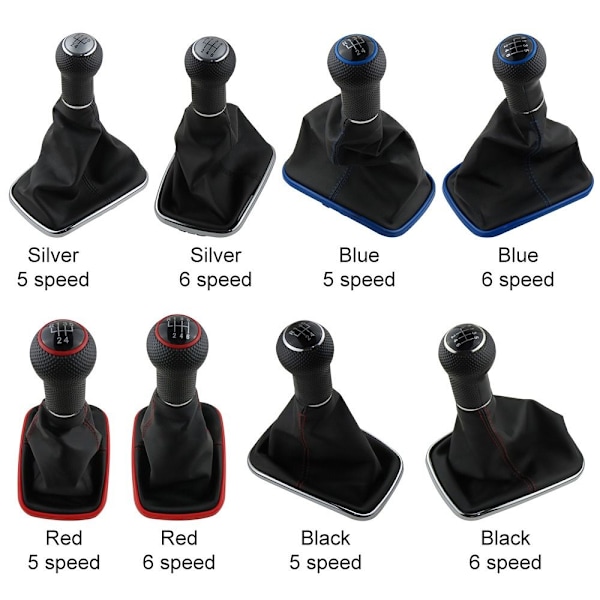 Vaihteenvaihteen nuppi Auton vaihteenvaihdin PUNAINEN 5 SPEED 5 SPEED Red 5 speed-5 speed
