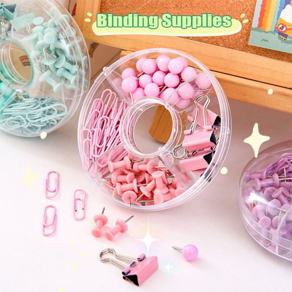 Papirklips Bindeklips ROSA Pink