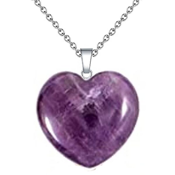 Hjerte Halskæde Vedhæng Halskæder LILLA Purple