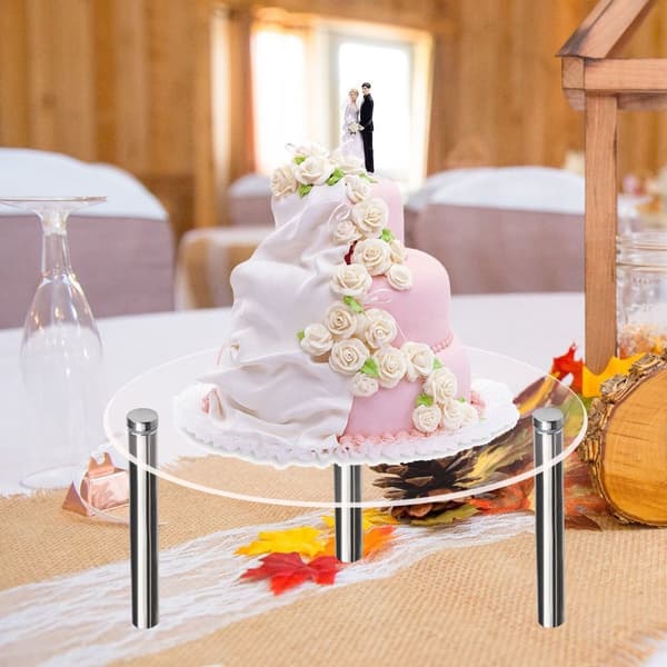 Hærdet glas Display Stand Display Riser Stands Kageholder