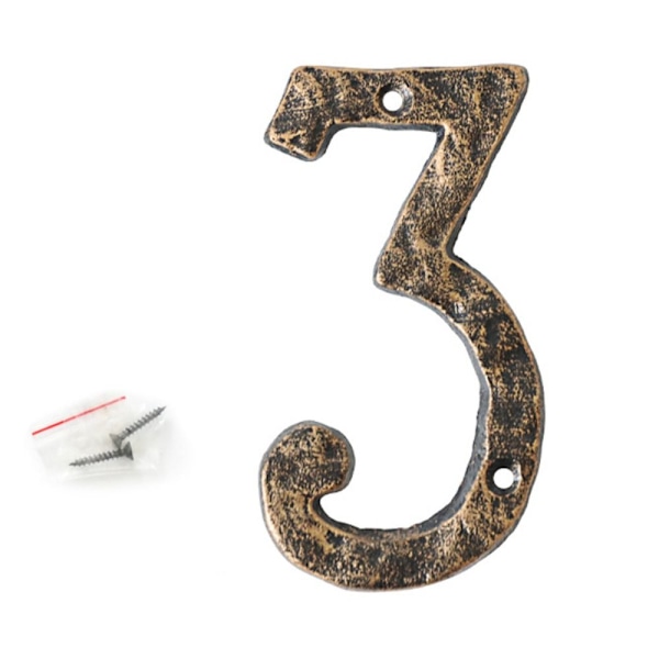 Numero-ovikilven osoitenumerot 0-9 3 3 3