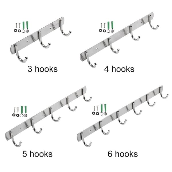 Håndklædeholder Nøgleholder 4 KRAGE 4 KRAGE 4 hooks