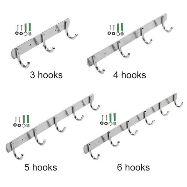 Håndkleholder Nøkkelholder 4 KROKER 4 KROKER 4 hooks