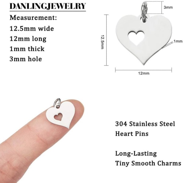 Charm vedhæng Heart Love Heart Charm