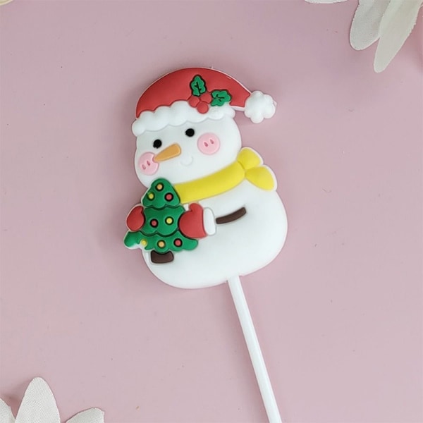 1/5 STK Christmas Cake Toppers Glædelig Jul 10 10 10