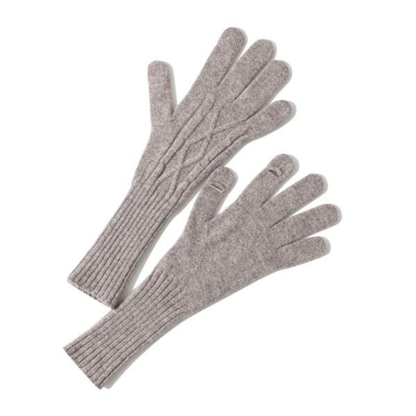 1Par Stickade Handskar Touch Screen Handskar KHAKI Khaki