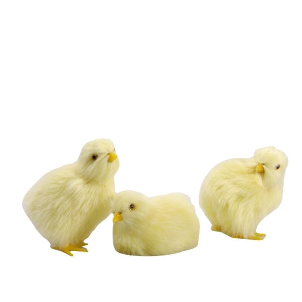 Vocalize Plush Chick Simulation Furry Chicken 5-WITH Crow 5-with Crow