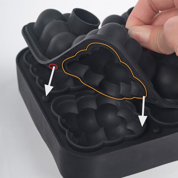 3D Magisk Kugle Isterningeform Silikone