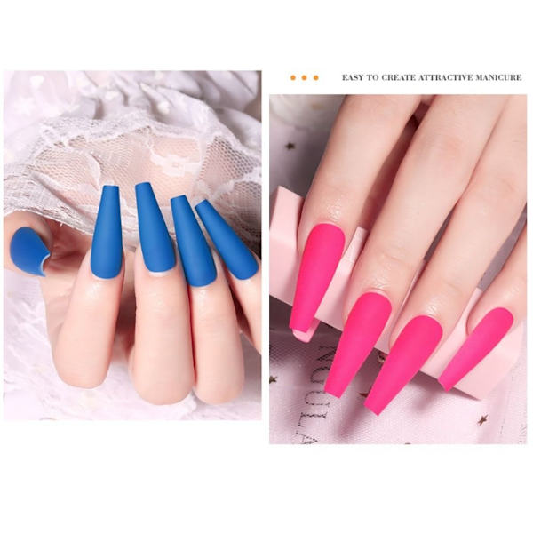 Falske negle Falske neglespidser PINK Pink