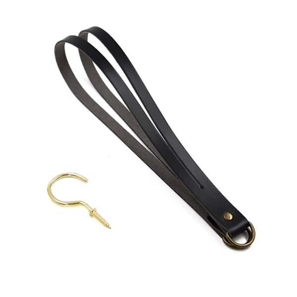 Gardinholder Rope Læder Tiebacks SORT black