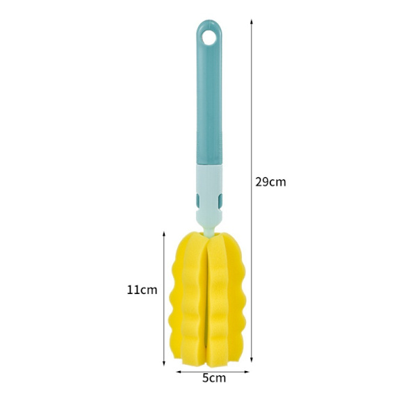 3 stk. flaske svampebørste rensebørste GRØN 1 1 Green 1-1