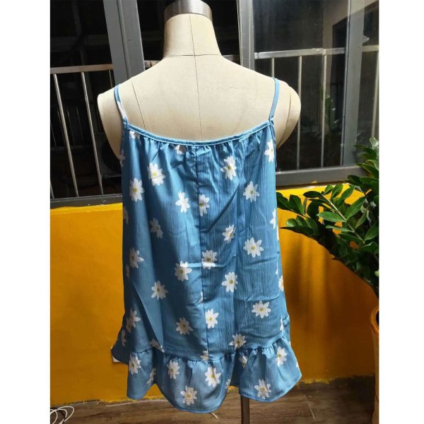 Summer Tops Skjorta Swing Vest BLÅ L blue L