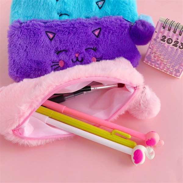 Pehmo Kitten Case Kynälaukku PINK Pink