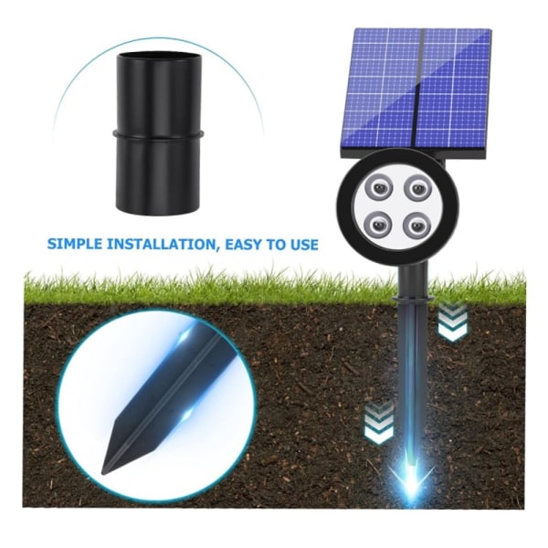 12 kpl Lattialamppujen tarvikkeet Spike Landscape Solar taskulamput be1f |  Fyndiq