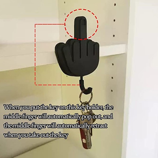 1/2 ST Långfingernyckelhållare Nyckelhållare 1st 1PC