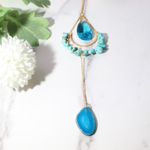 Sun Catchers Natural Moon Agate GUL yellow