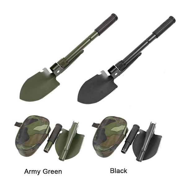 Militär fällbar spade Survival Spade Multifunktionsverktyg army green