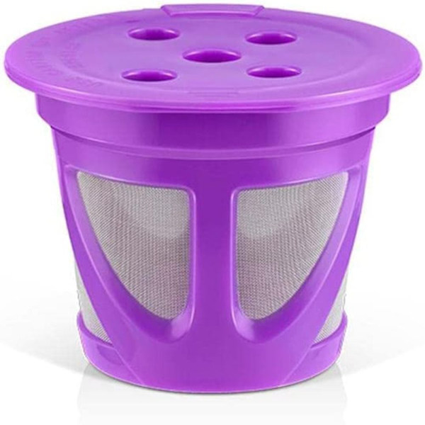 Kaffekapslar kopp påfyllningsbara filter LILA 1 1 Purple 1-1