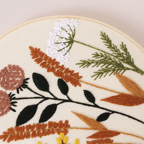 Blomsterbroderi Kit Korsstygn D D D