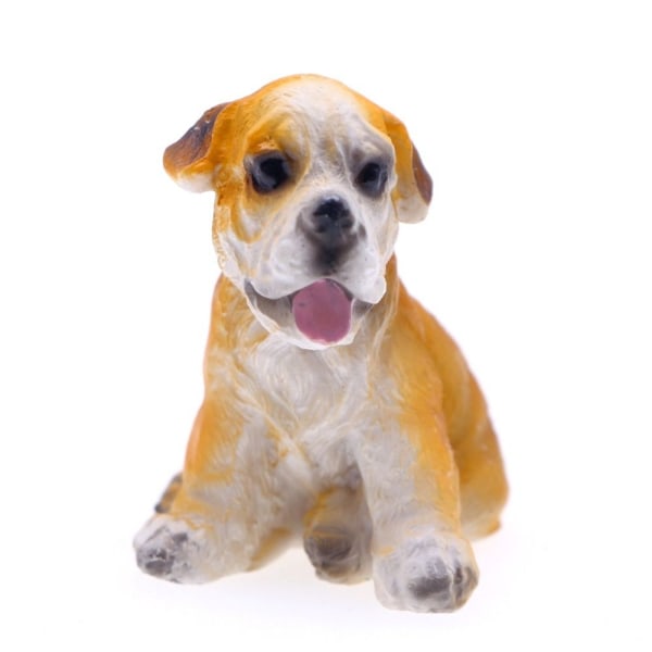4 STK Harpiks Hundefigurer Mini Hunde Model 4 STK B 4 STK B 4PCS B