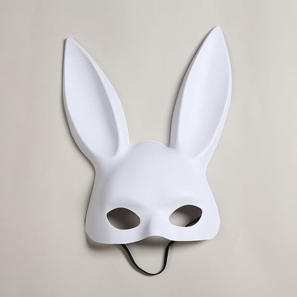 Bunny Mask Face Pitkä MUSTA black