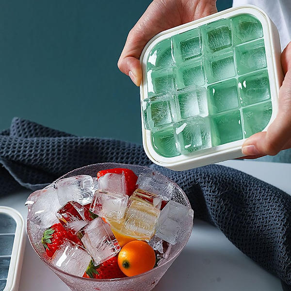 Ice Block Mold Ice Säilytyslaatikko HARMAA Grey